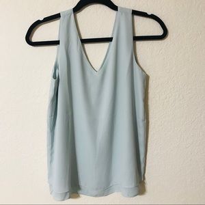 Sky blue beautiful tank blouse
